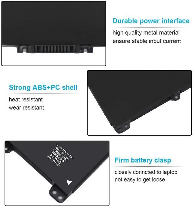 Alt view image 3 of 5 - HT03XL L11119-855 Battery for HP Pavilion 15-DA 15-DB 15-DW 15-CS 15-DY 17-BY 17-CA 14-CE 14-CF 14-DF 14-DQ 14-DK 14M-DH 15-da0014dx 15-cs0053cl 15-dw0043dx 15t-dw100 15z-cw100 17-by1053dx L11421-422