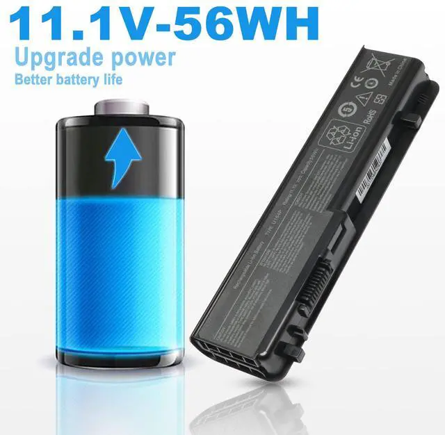 Alt view image 2 of 5 - Laptop Battery for Dell Studio Series 1745 1747 1749,Compatible P/N: N855P U164P U150P N856P M905P 312-0186