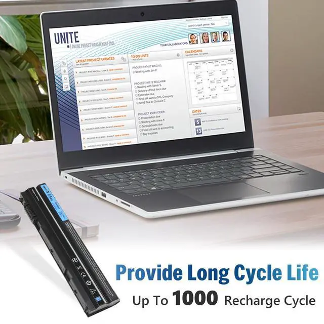 Alt view image 4 of 5 - T54FJ 8858x Laptop Battery for Dell Latitude E6420 E6430 E6440 E6520 E6530 E6540 E5520 E5530 E5420 E5430, Inspiron 17r-7720 17r-se-7720 17r-5720 15r-5520 15r-7520 [65Wh 11.1V 6 Cell]