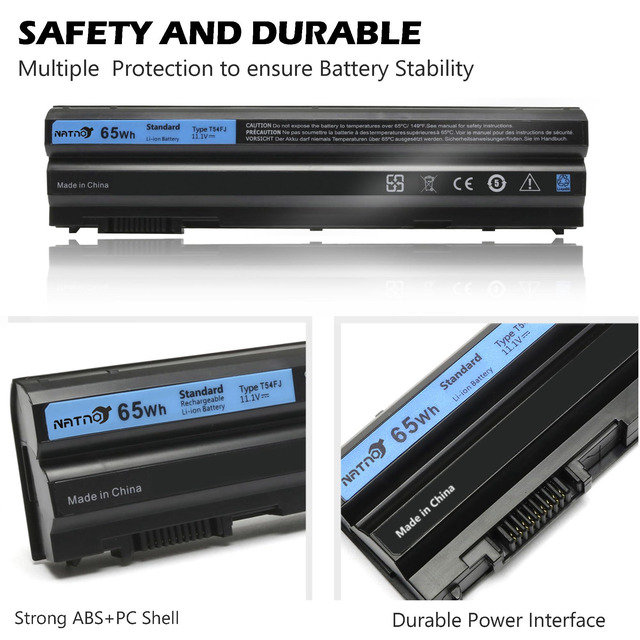 FlyZythrol Batteria 58Wh 11.1V Per Dell Latitude E6420/E6430/E6540/E6520/E5420/E5530 E Vostro 3460/3560, Modello T54FJ
