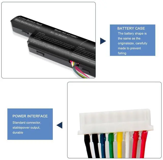 Alt view image 5 of 5 - Fancy Buying AS16B8J Laptop Battery Compatible Acer Aspire E5-575G E5-575G-53VG 15.6" E5-575G-549D Series 3INR19/66-2 AS16B5J