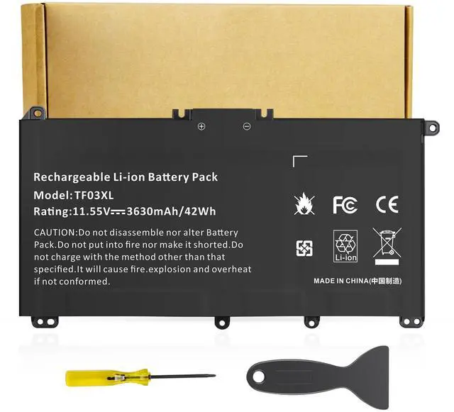 Main image of TF03XL 920070-855 Battery for HP Pavilion x360 14m-cd0001dx 14m-cd0003dx 15-cc0xx 15-cc023cl 15-cc123cl 15-cc050wm 15-cc563st 17-ar050wm 15-cc 15-cd 14-bf 14-bf050wm Series tpn-q190 920046-421
