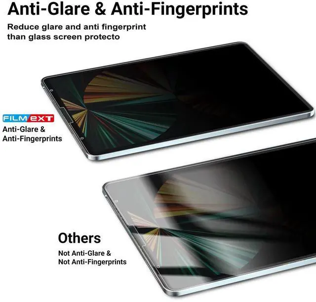Alt view image 5 of 5 - FILMEXT Magnetic Ipad Privacy Screen Protector for 10.2 2021 Ipad 9th Gen/2020 Ipad 8th Gen/ 2019 Ipad 7th Gen, Anti-Glare Anti Spy Screen Film Guard Compatible with Ipad10.2 Inch[Landscape Privacy]