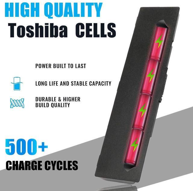 Alt view image 2 of 5 - New PA3534U-1BRS - PA3533U-1BRS - PA3533U-1BAS - PA3534U-1BAS Laptop Battery for Toshiba Satellite A200 A210 A300 A350 A355 L300 L305 L450 L500 L505 L555 Series[10.8V 4400mAh]-12 Months assurance