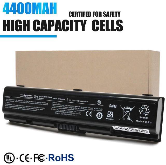 Alt view image 5 of 5 - New PA3534U-1BRS - PA3533U-1BRS - PA3533U-1BAS - PA3534U-1BAS Laptop Battery for Toshiba Satellite A200 A210 A300 A350 A355 L300 L305 L450 L500 L505 L555 Series[10.8V 4400mAh]-12 Months assurance