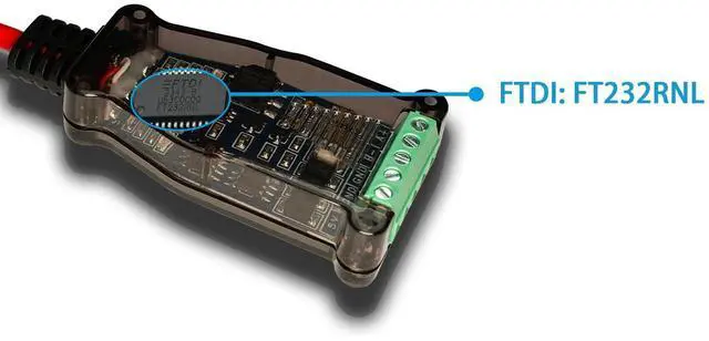 Alt view image 2 of 5 - DSD TECH SH-U11GL Isolated USB-C to RS485 Adapter with FTDI Chip