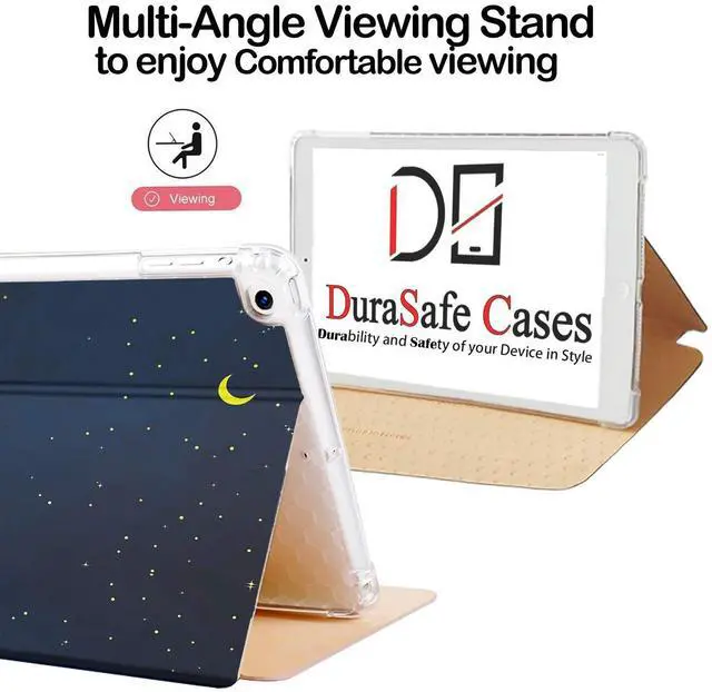 Alt view image 4 of 5 - DuraSafe Cases for iPad 5th / 6th Gen & Air 1st / 2nd Gen - 9.7" A1893 A1822 A1566 MRJN2LL/A MR7G2LL/A MP2F2LL/A MP2G2LL/A Printed Cover with Air Cushion Corner for Extra Shock Protection - Night Sky