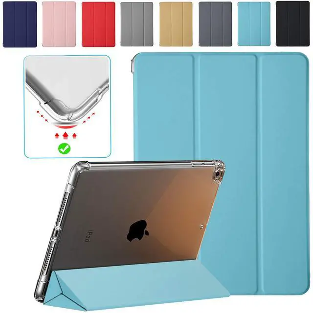 Main image of DuraSafe Cases for iPad 10.5 Inch Air 3rd Gen [ PRO 10.5 Air 3 ] 2017/2019 A1701 A2152 A2123 MUUL2LL/A MUUK2LL/A MUUJ2LL/A MQDX2LL/A MQDT2LL/A Power Saving Auto Sleep/Wake Case Clear Back - Sky Blue