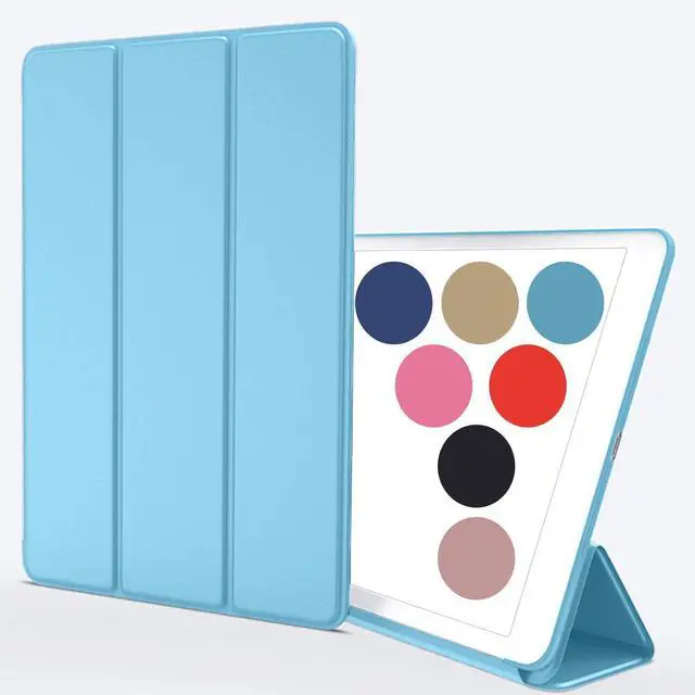 Main image of DuraSafe Cases for iPad 10.5 Inch Air 3rd Gen [ PRO 10.5 Air 3 ] 2017/2019 A1701 A2152 A2123 MUUL2LL/A MUUK2LL/A MUUJ2LL/A MQDX2LL/A MQDT2LL/A TPU Back Cover with Auto Sleep/Wake Feature - Sky Blue