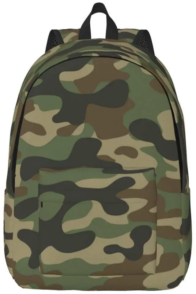 Main image of Duduho Army Camouflage Backpack 17.7 Inch Laptop Backpack Travel Hiking Daypack Military Camo Multipurpose Book Bag For Men Women Teens Boys Girls