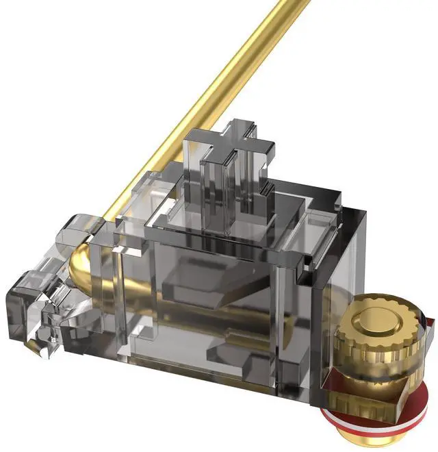 Alt view image 3 of 5 - DUROCK Stabilizer V3, Screw in Stabilizers with 2u 6.25u 7u Wires, PCB Mount Keyboard Stabilizers for Mechanical Keyboards (V3 Smokey 100% Kit)