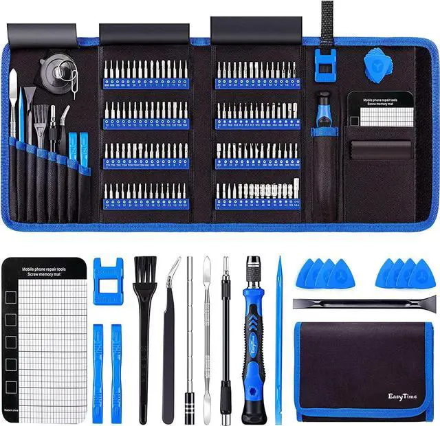 Main image of EasyTime Electronics Precision Screwdriver Set: 146 PCS Magnetic Repair tool kit for Computer Laptop PC iPhone Home Appliances
