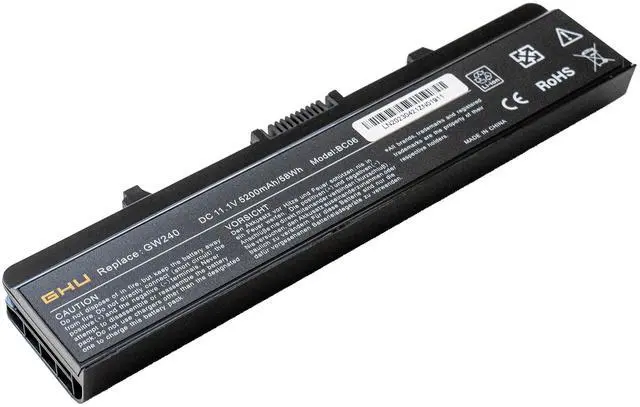Alt view image 3 of 5 - GHU New Battery 58 WHR Replacement for GW240 RN873 GP952 M911G X284G K450N Compatible with Dell Inspiron 1525 1526 1545 1440 1750 PP29L PP41L RU586 G555N 0F965N OF965N XR693 C601H D608H GW252 HP297