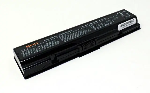 Alt view image 2 of 5 - GHU New Battery 48 Wh PA3534U-1BRS Compatible with Toshiba A200 A210 A300 A350 A355 L300 L305 L450 L500 L505 L555 PA3533U-1BRS PA3533U-1BAS PA3534U-1BAS PA3535U-1BAS