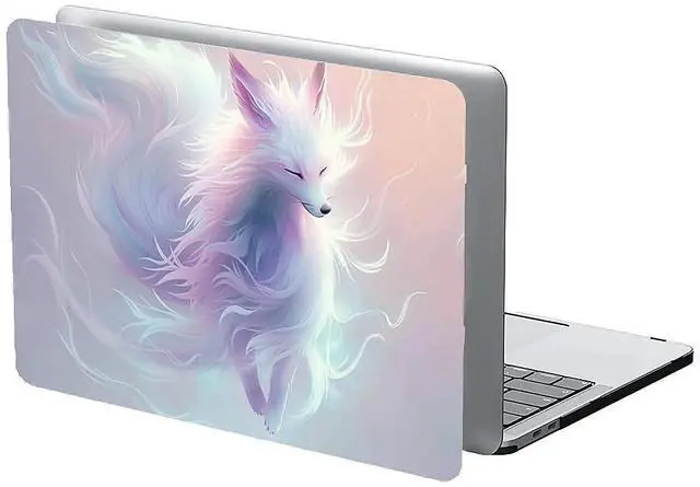 Alt view image 4 of 5 - Goodsprout Computer Case for MacBook Pro 16 Inch Fox in Light and Shadow Colorful Pattern Clear Release 2019 Model A2141 Hard Shell Case Compatible with MacBook Pro 16 Inch