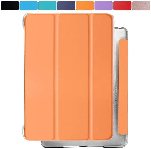 Main image of DuraSafe Cases for iPad PRO 11 Inch 1 Gen 2018 [ PRO 11 1st ] A1980 A1934 A2013 A1979 MU0T2LL/A MU0Y2LL/A Shock Proof Magnetic Dual Angle Stand with Honeycomb Pattern Clear Back Cover - Orange