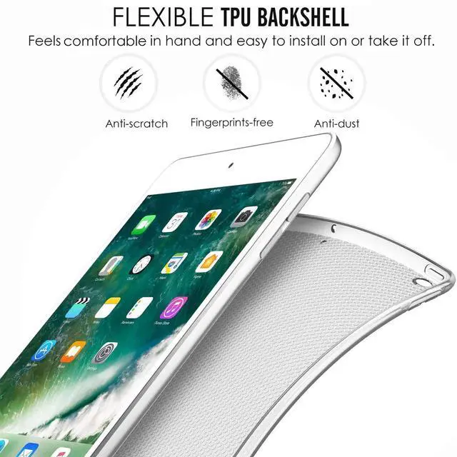 Alt view image 5 of 5 - DuraSafe Cases for iPad PRO 10.5 Inch 2017 Air 10.5 3rd Gen 2019 [ Air 3 ] A1701 A2152 A2123 MQF12LL/A MQEY2LL/A Magnetic Dual Angle Stand with Honeycomb Pattern Printed Cover - Marble Green