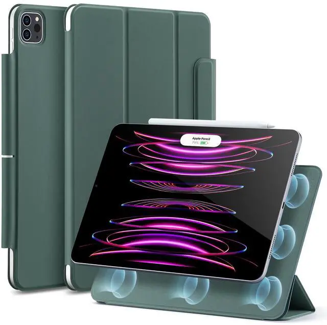 Main image of ESR for iPad Pro 12.9 6th/5th/4th Gen, iPad Air 13 Inch Case M3/M2 (2025/2024), Powerful Magnetic Attachment, Slim Trifold Stand Case, Supports Pencil Pro & PUSB-C, Rebound Series, Forest Green