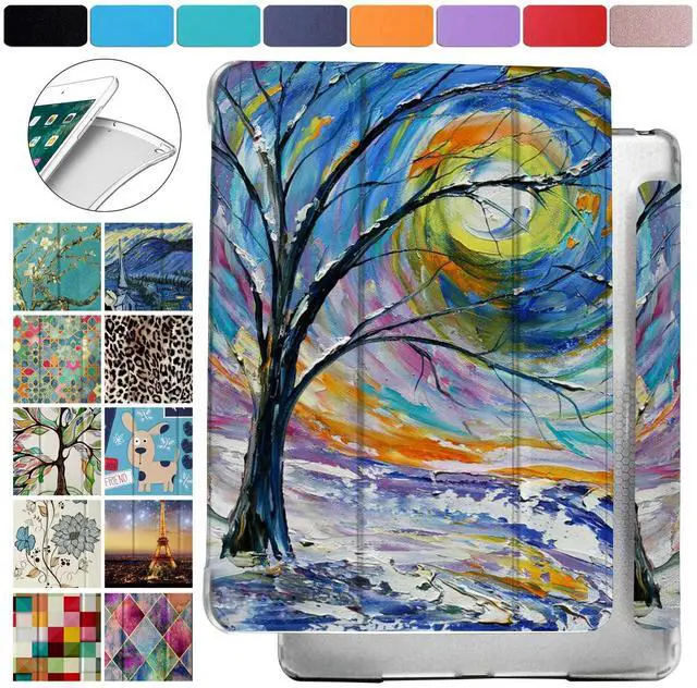 Main image of DuraSafe Cases for iPad 2 3 4 Gen [iPad 4th iPad 3rd iPad 2nd Old Model ] 9.7 Inch A1458 A1416 A1395 MD522LL/A MD525LL/A MD516LL/A Dual Angle Stand Honeycomb Pattern Printed Cover - Color Emblem