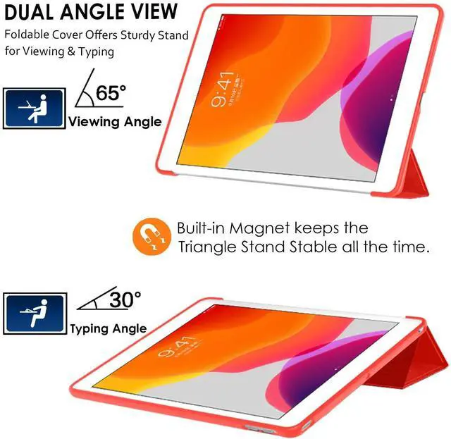 Alt view image 4 of 5 - DuraSafe Cases for iPad Mini 5th 4th 3rd 2nd 1st Generation Cover A2133 MUQY2LL/A MUQW2LL/A MUQX2LL/A A1538 MK6K2LL/A MK6J2LL/A MK6L2LL/A A1599 MGNV2LL/A MGYE2LL/A MGNR2LL/A A1489 ME276LL/A - Red