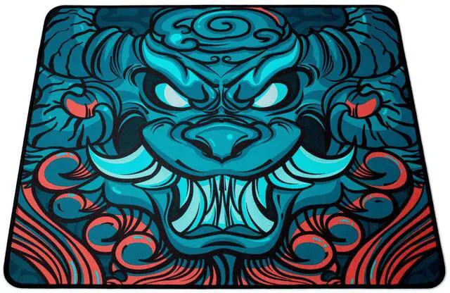 Alt view image 2 of 4 - Mouse Pads EspTiger EBA (480 x 400 x 4mm) Standard Size High-Density Woven Mesh Fabric Rough Grainy Texture Large Gaming Mousepad - Multi-Color Beast Design