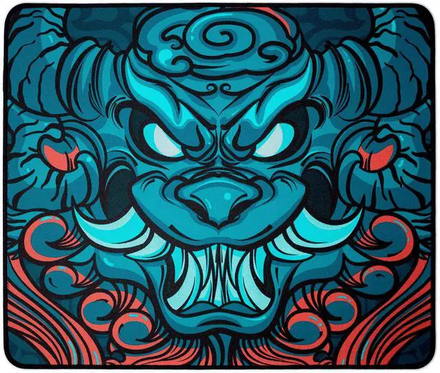 Main image of Mouse Pads EspTiger EBA (480 x 400 x 4mm) Standard Size High-Density Woven Mesh Fabric Rough Grainy Texture Large Gaming Mousepad - Multi-Color Beast Design