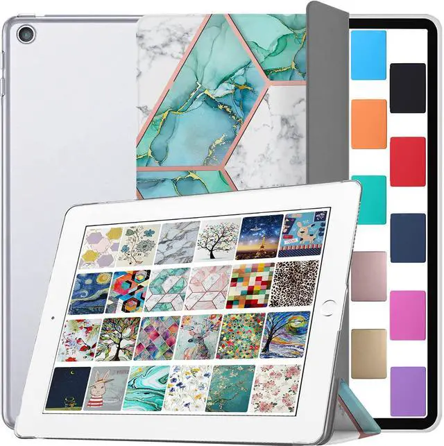 Main image of DuraSafe Cases for iPad Air 1st 9.7 inch PC Cover A1474 MD785LL/A MD788LL/A MD788CH/A A1475 MD786LL/A MD789LL/A MD898LL/A ME906LL/A A1476 ME993LL/A ME999LL/A MF020LL/A MF021LL/A - Marble Green