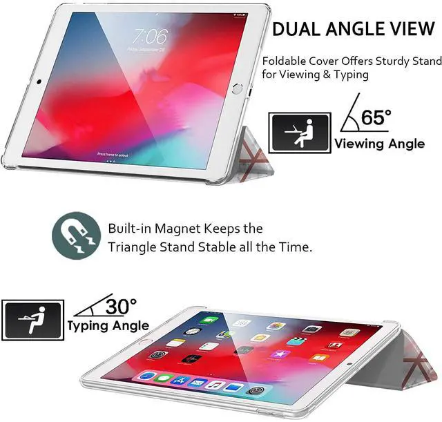 Alt view image 4 of 5 - DuraSafe Cases for iPad Air 1st 9.7 inch PC Cover A1474 MD785LL/A MD788LL/A MD788CH/A A1475 MD786LL/A MD789LL/A MD898LL/A ME906LL/A A1476 ME993LL/A ME999LL/A MF020LL/A MF021LL/A - Marble Pink