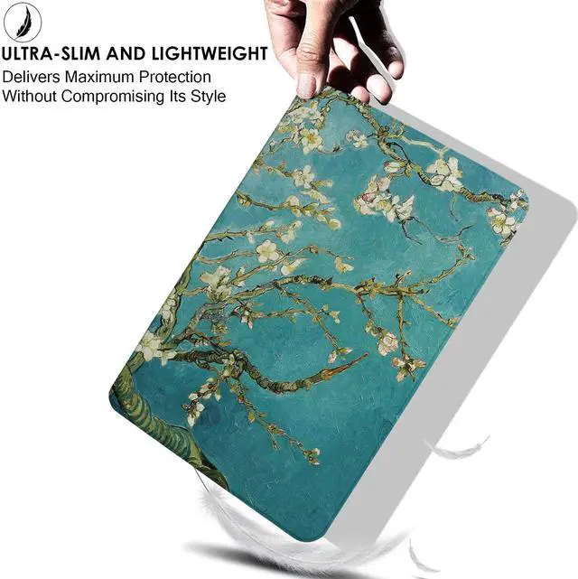 Alt view image 5 of 5 - DuraSafe Cases for iPad 4th iPad 3rd iPad 2nd Gen - 9.7 Inch [iPad 4 3 2 Gen Old Model ] A1396 A1416 A1430 A1403 A1458 A1459 A1460 A1395 Printed Shock Absorbant Flexible TPU Clear Case - Blossom