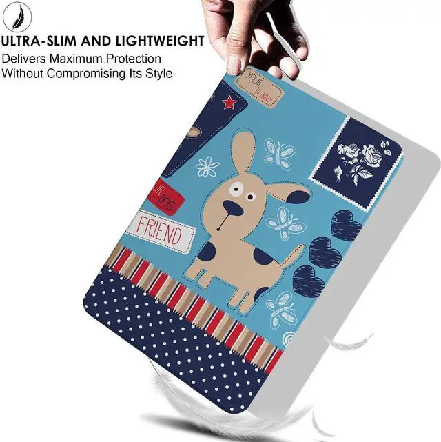 Alt view image 5 of 5 - DuraSafe Cases for iPad 4th iPad 3rd iPad 2nd Gen - 9.7 Inch [iPad 4 3 2 Gen Old Model ] A1396 A1416 A1430 A1403 A1458 A1459 A1460 A1395 A1397 Printed Shock Absorbant TPU Clear Case - Puppy Friend