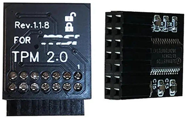 Alt view image 2 of 5 - TPM2.0 Security Module 14Pin -LPC M S I (14-1) Trusted Platform for M S I MS -4136-4462