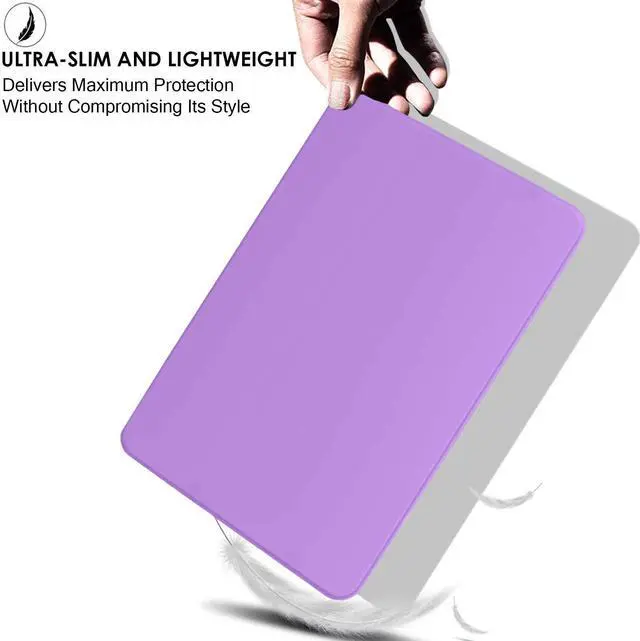 Alt view image 5 of 5 - DuraSafe Cases for iPad 2014 Air 2 Gen 9.7 inch Case A1566 MGLW2LL/A MGL12LL/A MH0W2LL/A A1567 MGKM2LL/A MH182LL/A MGKL2LL/A MGTY2LL/A MH1J2LL/A MGTX2LL/A MH2V2LL/A MH2W2LL/A MH2U2LL/A - Purple