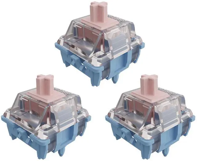Main image of GATERON Melodic Switches for MX Mechanical Keyboard, 5-pin 60gf Clicky/Pre-lubed/Stable stem/Crisp Sound/Accurate triggering Switches(Melodic,36Pcs)