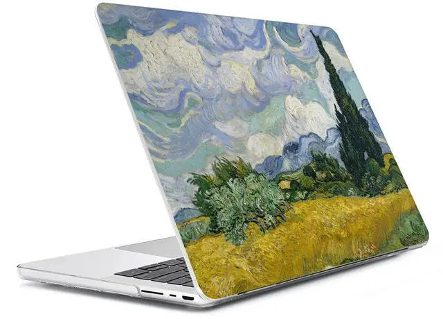 Alt view image 3 of 5 - HOHAIYOO for MacBook Pro 16 inch Case 2024 2023 2022 2021 Release A3186 A3403 A2991 A2780 A2485 with M4 M3 M2 M1 Pro Max Touch ID, Hard Case+Keyboard Cover+Screen Protector+Webcam Cover, Landscape