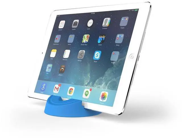 Alt view image 2 of 5 - GOGO Industries Stump Stand for eReaders/iPads/iPhones/Tablets - Blue