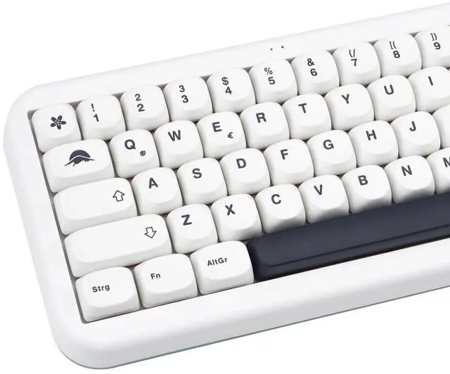 Main image of GEKUCAP White PBT Keycaps 144 Keys Minimalist Style MOA Profile Key Caps Dye Sublimation Customized Keycaps Set Compatible with Cherry MX Switches Mechanical Keyboards