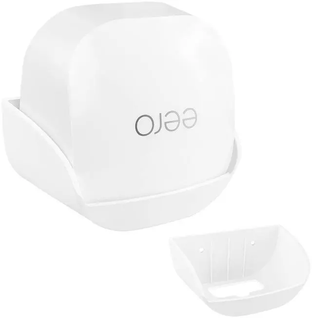 Main image of Huafly Screwless Wall Mount Bracket for eero 6+ WiFi, VHB Stick On Holder, Strong Adhesive Holder, No Tools No Drilling No Hole-White (2 Pack)