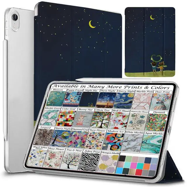 Main image of DuraSafe Cases for iPad Mini 6 8.3 Inch 2021 [ Mini 6th Gen ] A2567 A2568 A2569 MK7M3LL/A MLWL3LL/A MK7R3LL/A MK7P3LL/A MK7T3LL/A Trifold Printed Hard Smart PC Transparent Back Cover - Night Sky