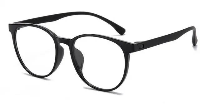 Main image of GLASAOTO Blue Light Blocking Glasses Reading Glasses for Women Men Round Eyeglasses Frame Lightweight Reduce Eye Strain Black 2.5