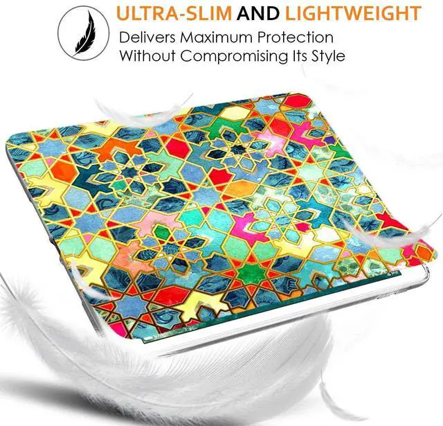 Alt view image 5 of 5 - DuraSafe Cases iPad PRO 11 2nd 2020 [ PRO 11 Inch 2 Generation ] MY232LL/A MY252LL/A MY332LL/A MY342LL/A Trifold Printed Slim Adjustable Stand Feature Case with TPU Heat Dissipation Back - Damask