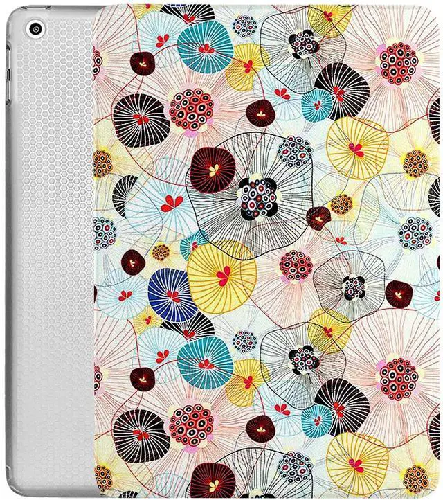 Main image of DuraSafe Cases for iPad 9.7 Inch 6th 5th Air 1st Air 2nd Gen [iPad 5 6 Air 1 2 ] A1893 A1954 A1822 A1566 MD785LL/B MD788LL/B MD786LL/B MD789LL/B Printed Case TPU Heat Dissipation Back - Yarn Flowers