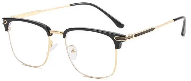 Main image of HOKETOP Blue Light Blocking Glasses for Men Anti-Fatigue Computer Monitor Gaming Glasses Prevent Headaches Glasses, Arrow Black/Gold