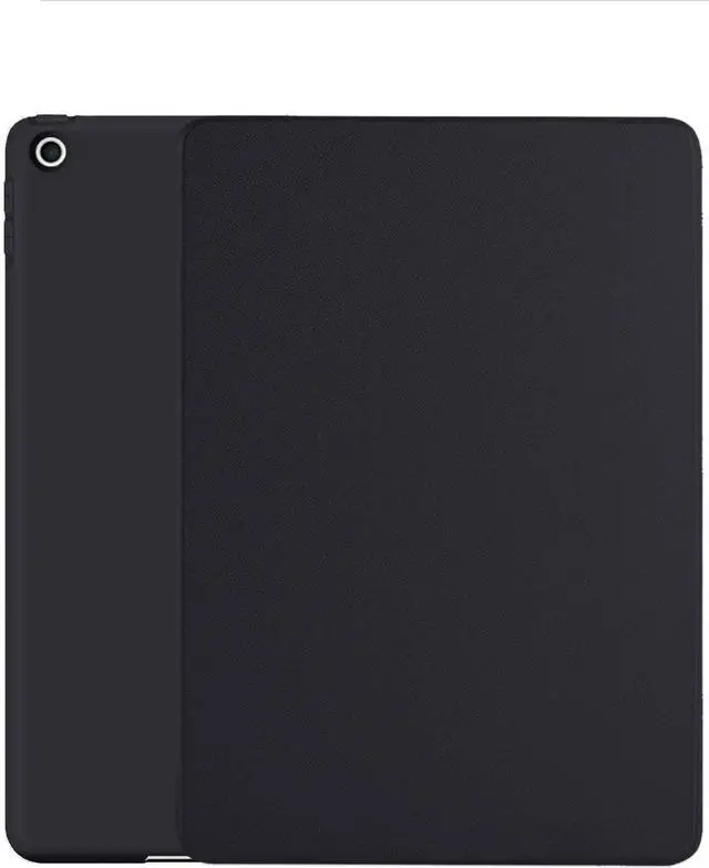 Main image of DuraSafe Cases for iPad 9.7 Inch Air 2nd Generation [ Air 2 2014 ] A1566 A1567 MH2V2LL/A MH2W2LL/A MH2U2LL/A MGLW2LL/A MGL12LL/A MH0W2LL/A Trifold Soft Silicone Shock Proof Magnetic Flip Case - Black
