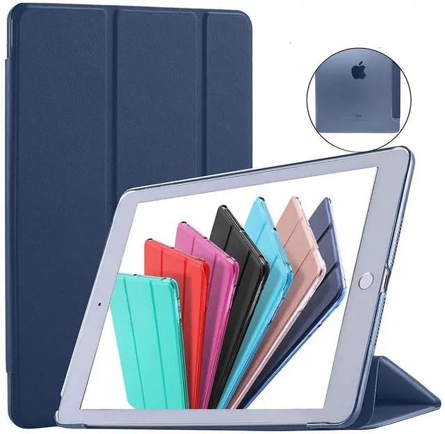 Main image of DuraSafe Cases for iPad Mini 5 7.9 Inch 2019 [ Mini 5th Gen ] A2133 A2124 A2126 A2125 Trifold Hard Smart PC Translucent Back Cover - Indigo