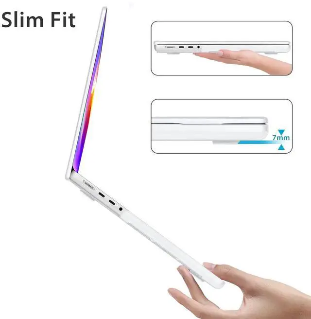 Alt view image 3 of 5 - HOHAIYOO for MacBook Pro 14 inch Case M4 M3 M2 M1 A3112 A3185 A3401 A2918 A2992 A2779 A2442 2021 2022 2023 2024 Release, Hard Shell Case+Keyboard Cover+Screen Protector+Webcam Cover, Funny Dog