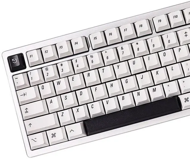 Main image of PBT Minimalist Keycaps, Black White Keycaps, 148 Keys Custom Cherry Profile Keyboard Keycap Set, Dye Sublimate Gaming Key Caps for 65% 70% 75% 100% Cherry Gateron Mx Switches Mechanical Keyboard