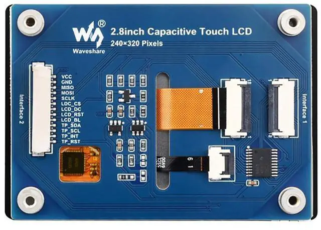 Alt view image 4 of 5 - iiunius 2.8" LCD Module, Capacitive Touch Screen, 240320 Resolution, ST7789T3&CST328, 3.3V/5V, Raspberry Pi/Raspberry Pi Pico/Arduino Compatible