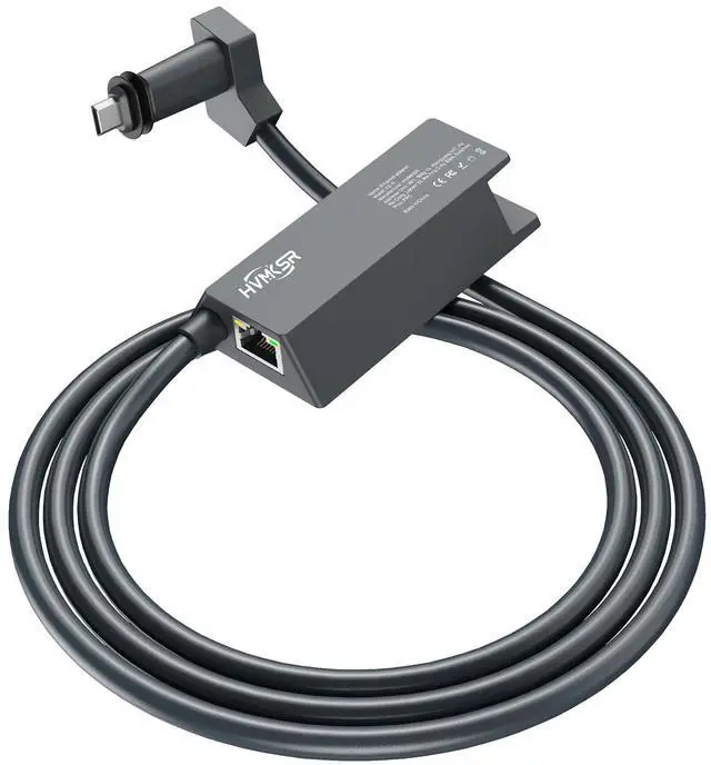 Main image of HVMKSR Starlink Ethernet Adapter for Standard Actuated Gen 2, RJ45 Gigabit Wired External Network Connection for V2, Black
