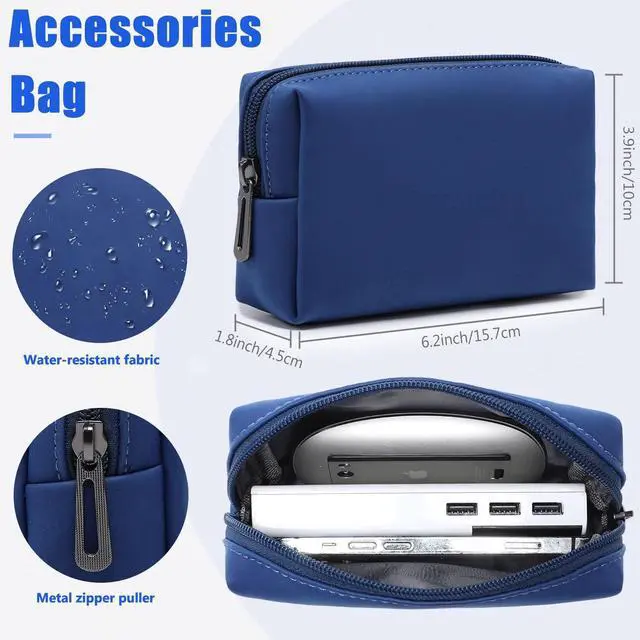 Alt view image 5 of 5 - HYZUO 15 Inch Laptop Sleeve Case with Stand Feature Compatible with MacBook Air 15.3/15 M3/M2 Chip A3114 A2941 2024-2023, 15-inch Surface Laptop 7/6/5/4/3, MacBook Pro 15 2019-2016, Klein Blue