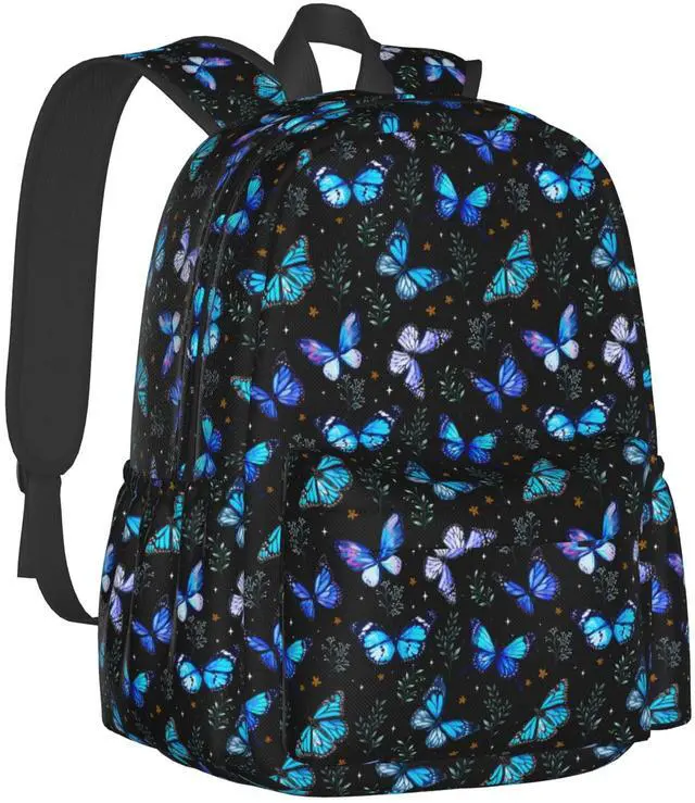Main image of Nmbvcxz butterflies Backpack for Women 16.7 inch Travel Casual Laptop Backpack Lightweight Waterproof Durable Hiking Daypack